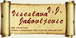 Višeslava Jakovljević vizit kartica